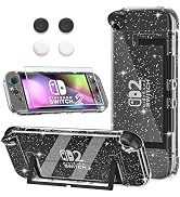 GLDRAM Case for Nintendo Switch 2 (2025), Hard Shell PC Accessories with Dockable Clear Shining P...