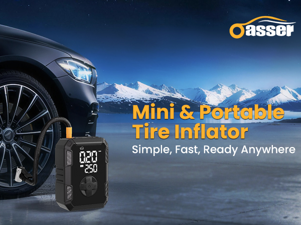Tire inflator air compressor