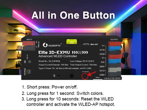 all in one button