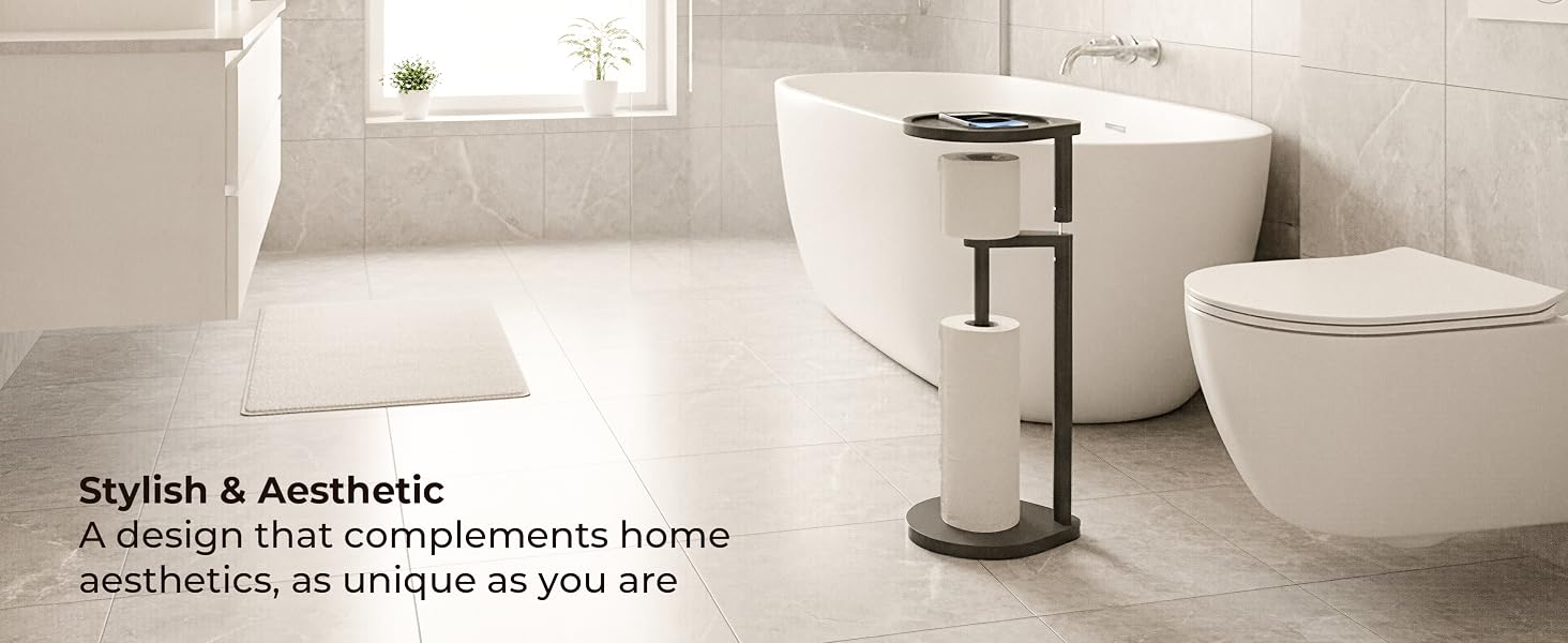 toilet paper holder stand