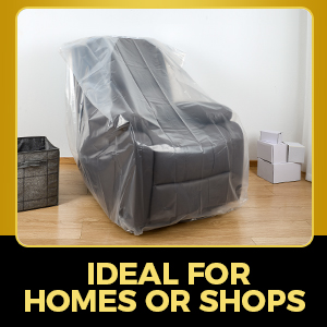 protect home furniture kids pets plastic cover storage moving bag clear see-through sell sale keep
