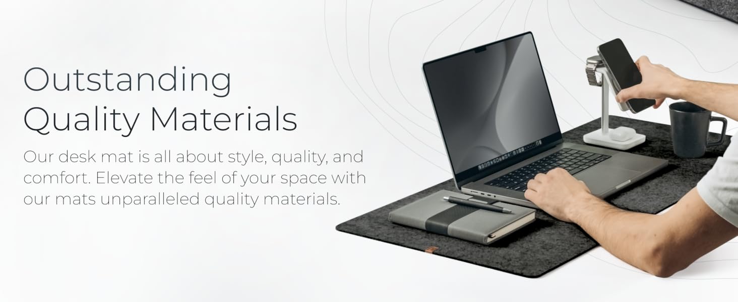 charcoal felt macbook notebook iphone