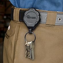 retractable keychain; retractable tether; heavy duty retractable keychain; key retractor; keychain
