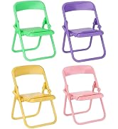 5Pcs Multicolour Simulation Mini Folding Back Small Chair Model Dollhouse Doll House Miniature Pl...