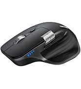 TECKNET Wireless Mouse, Bluetooth Mouse (BT5.3/5.0 & 2.4G) Rechargeable Ergonomic Optical Mouse w...