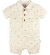 Gerber Baby Boys' Cotton Polo Romper