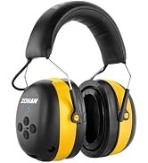 ZOHAN EM037 Bluetooth Hearing Protection,NRR 25dB Noise Reduction Ear Protection with 1500mAh Rec...