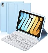 BORIYUAN Keyboard Case for iPad Mini (A17 Pro) 7th Generation 2024 / iPad Mini 6th Gen 8.3 Inch, ...