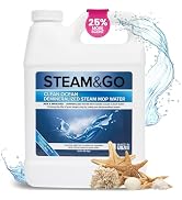 Steam & Go Demineralized Water for Steam Cleaner, PVC-Free Floor Cleaner Liquid Compatible With A...