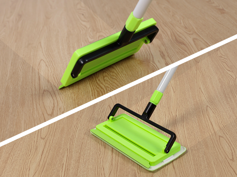 two in one mop with squeegee design to clean household floor