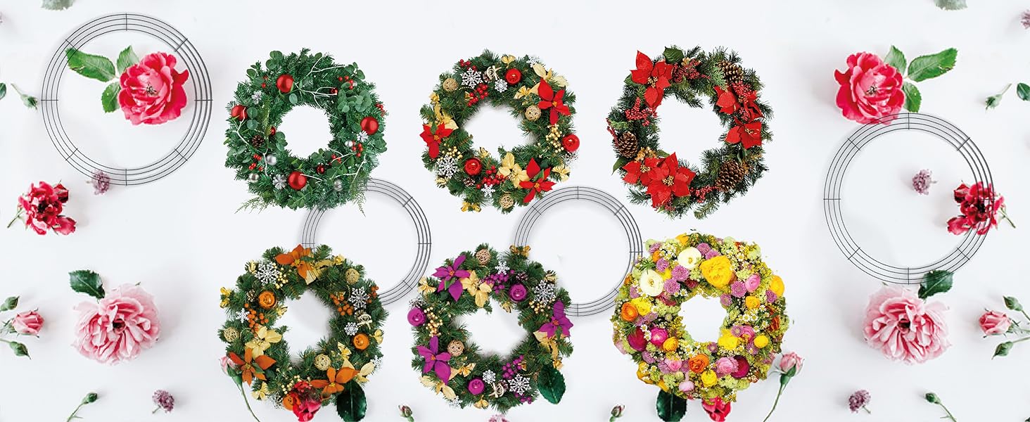 14 inch wreath frame 12 inch