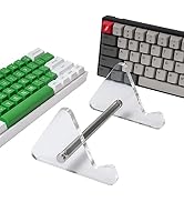 SUEHIODHY 1pcs 1-Tier Acrylic Keyboard Display Stand Clear Mechanical Keyboard Holder Storage Sta...