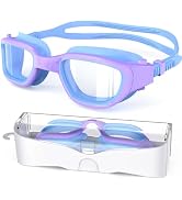 Zeligerstar Kids Swim Goggles,Swimming Goggles for Kids 4-16, Anti-Fog UV Protection Pool Goggles...