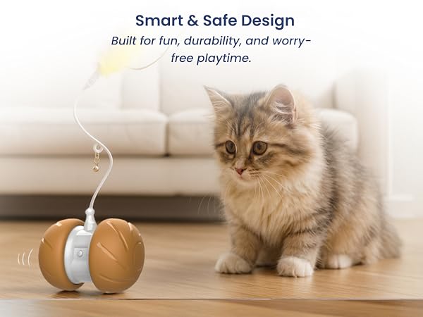 Safe automatic cat toy