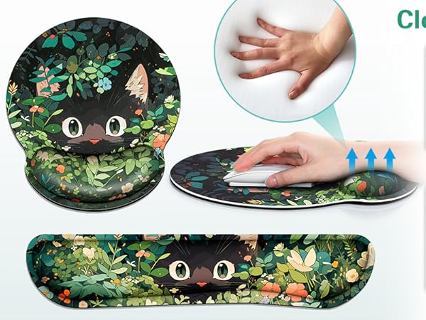 Waterproof Mousepad for Gamer Home&Office Women