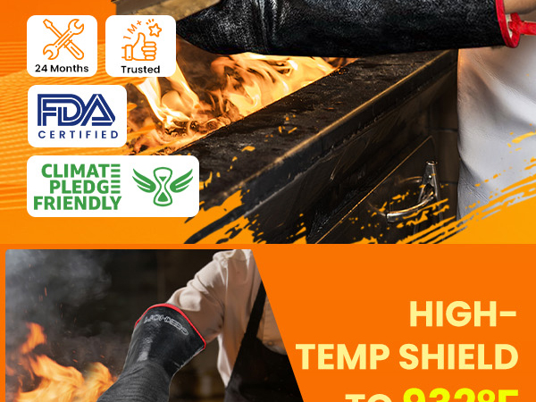 grilling gloves heat resistant bbq gloves