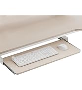 EUREKA ERGONOMIC Adjustable Keyboard Tray Under Desk, 28x11 Inch Large Slide Out Keyboard & Mouse...