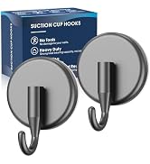 MOTAIPEAK Suction Cup Hooks for Shower, Shower Hooks for Inside Shower,Mounting on Glass Shower D...