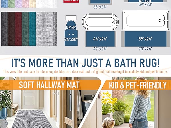 OLANLY Bathroom Rug Mat