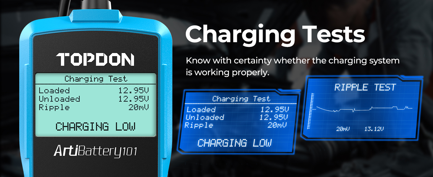 automotive battery tester