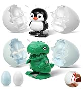 2 Pack Easter Toys Boom Eggs Wind-Up Surprise Eggs, Hatching Dinosaur Egg Toy for Kids, Walking P...