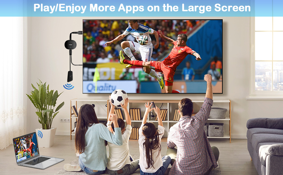 4k Wireless HDMI Display Dongle Adapter, MIRACAST, any connect screen mirror