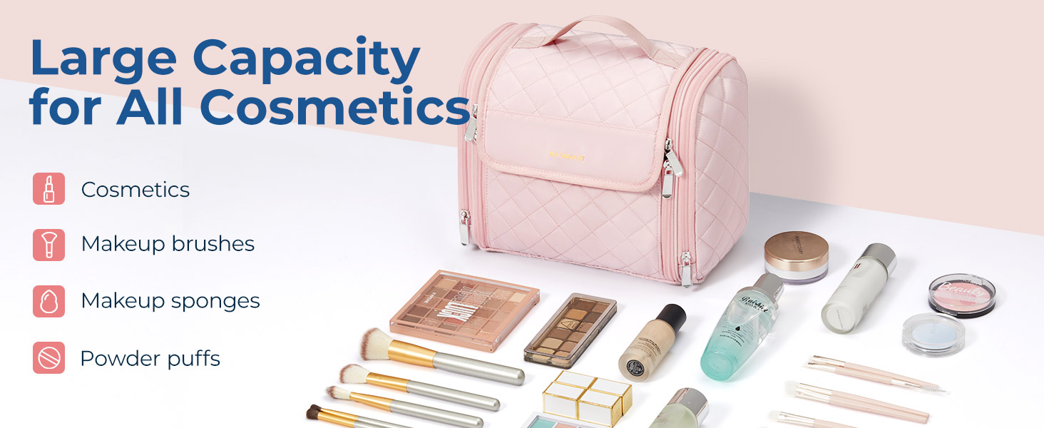 BAGSMART Makeup Bag for Women