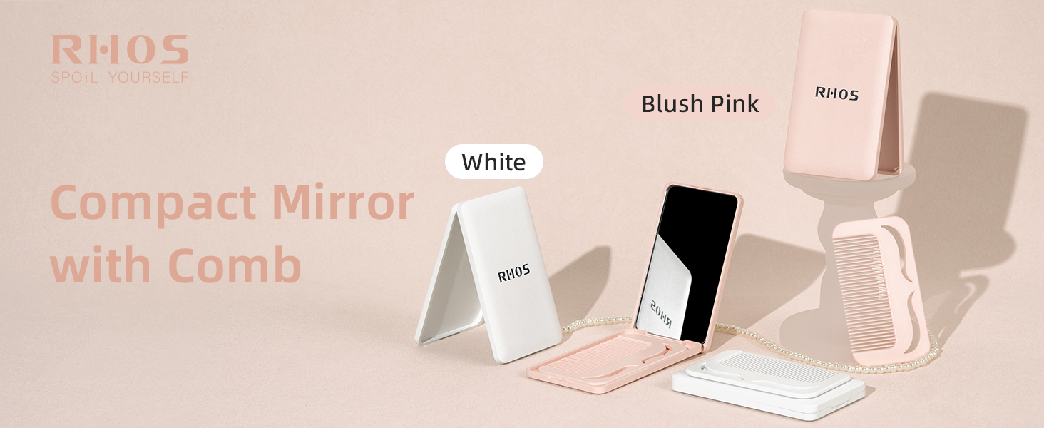 portable Travel Makeup Mirror with comb