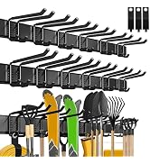 klasit Garage Wall Organizer,21Pack Carries 1200 lbs,Garden Tool Organizer 99in With Large Storag...
