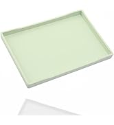 VCREATC Green Small Serving Tray (9.5 x 7 inch), Countertop Organizer for Bathtub Bathroom Vanity...