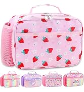 RHCPFOVR Kids Lunch Box for Girls Teens Insulated Lunch Bag Reusable Lunch Tote Kit for School Tr...
