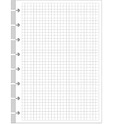 A5 TUL Discbound Grid Refill Paper, 8-Disc Discbound Graph Paper, 100Sheets / 200Pages Loose-Leaf...