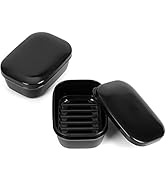 Quatish Travel Soap Holder, 2PCS Portable Soap Dish with Lid, Travel Soap Container, Soap Case fo...
