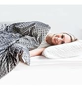 Harkla Kids Weighted Blanket - 10lb Bamboo Cooling Weighted Blanket for Kids - Washable Minky Cov...