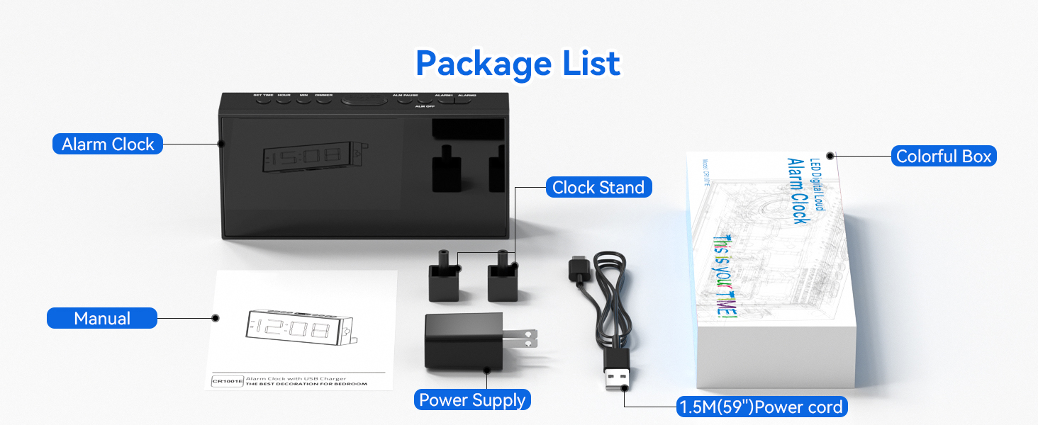 alarm clocks for bedrooms