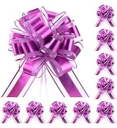 TIMESEEK 10-Pack Lavender Color Pull Bows for Gift Wrapping - 6 Inch Reusable Ribbon Bows, Large ...