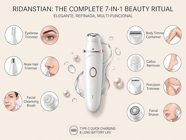 7-in-1 Electric Razors for Women,Bikini Trimmer for Women,