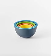 Prepara Two-Tone Melamine Pinch Bowl, Set of 5, Multicolored
