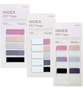 UniBright 316 Pcs Sticky Tabs for Books, Transparent Writable Page Markers, Repositionable Bible ...