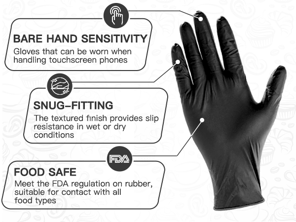 PACIFIC PPE powder-free nitrile gloves