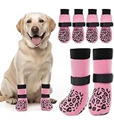 PICK FOR LIFE Non Slip Dog Socks with Grippers Prevent from Licking Paws, Anti-Slip Dogs Grip Soc...
