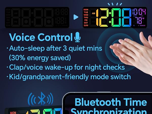 digital wall clocks