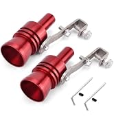 Pniwuno 2 PCS Turbo Whistle for Exhaust Pipe, Car Turbo Exhaust Whistle, L Size Aluminum Alloy Tu...