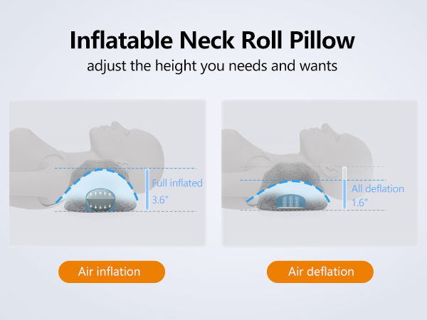 Inflatable Neck Roll Pillow