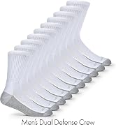 Fruit of the Loom Men's Dual Defense Ankle Socks, Odor Protection with Half Cushion, Multi-Packs