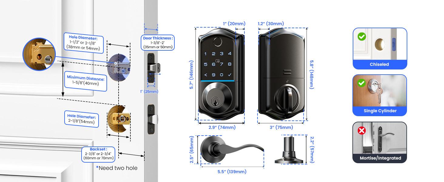 keyless entry door lock