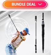 WINNER SPIRIT Miracle 201v3 Golf Swing Trainer + Grip King Golf Umbrella Bundle