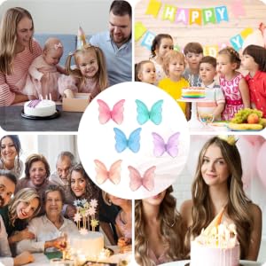 Edible butterfly cake decorations