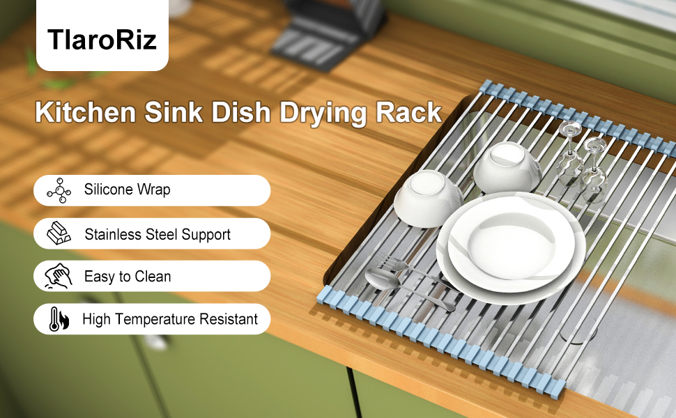 Roll Up Dish Drying Rack