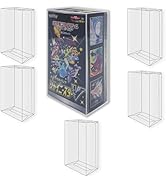 EVORETRO Display Case Storage Protector for Pokemon Japanese Booster Box Small – 5-Pack 0.5MM Thi...